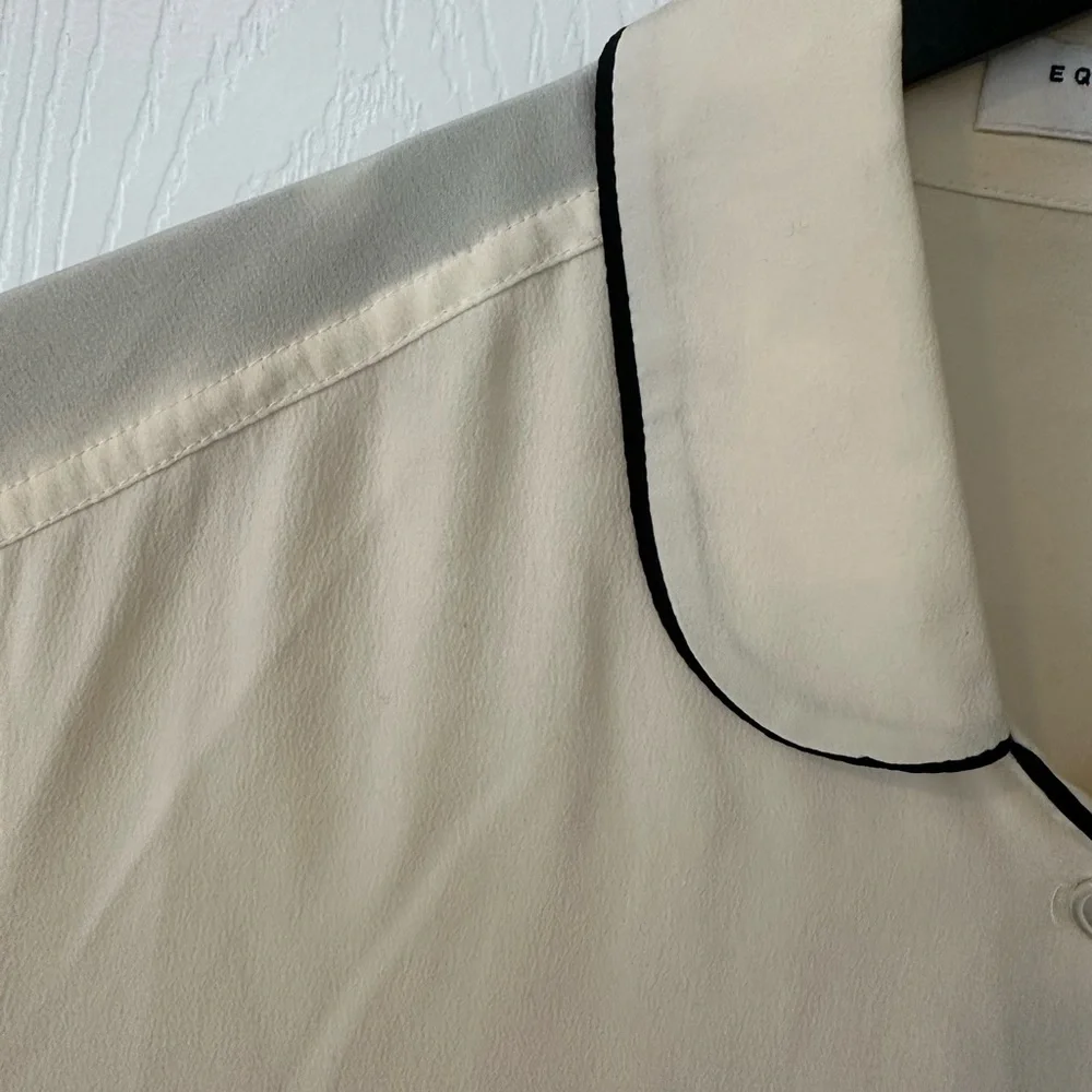 Equipment silk pajama style blouse size Xs - Picture 5 of 6